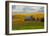 Red Barn, Hay Bales, Albion, Palouse Area, Washington, USA-Michel Hersen-Framed Photographic Print