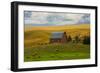 Red Barn, Hay Bales, Albion, Palouse Area, Washington, USA-Michel Hersen-Framed Photographic Print