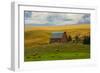 Red Barn, Hay Bales, Albion, Palouse Area, Washington, USA-Michel Hersen-Framed Photographic Print