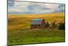 Red Barn, Hay Bales, Albion, Palouse Area, Washington, USA-Michel Hersen-Mounted Photographic Print