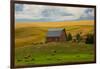 Red Barn, Hay Bales, Albion, Palouse Area, Washington, USA-Michel Hersen-Framed Photographic Print