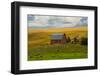 Red Barn, Hay Bales, Albion, Palouse Area, Washington, USA-Michel Hersen-Framed Photographic Print