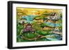 Red Barn Hill Golf Resort-Cheryl Bartley-Framed Giclee Print