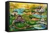 Red Barn Hill Golf Resort-Cheryl Bartley-Framed Stretched Canvas