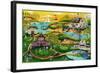 Red Barn Hill Golf Resort-Cheryl Bartley-Framed Giclee Print