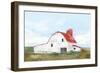 Red Barn II-Isabelle Z-Framed Art Print