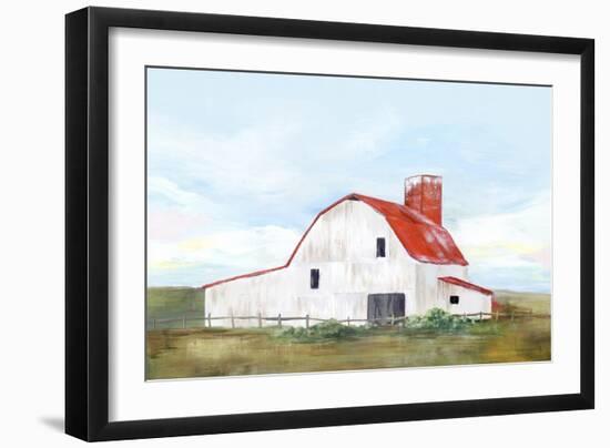 Red Barn II-Isabelle Z-Framed Art Print