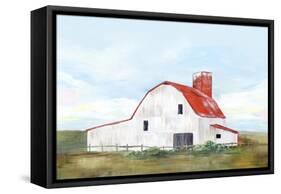 Red Barn II-Isabelle Z-Framed Stretched Canvas