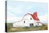 Red Barn II-Isabelle Z-Stretched Canvas