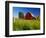 Red Barn in Long Grass-Bob Krist-Framed Photographic Print