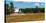 Red barn in meadow, Knowlton, Quebec, Canada-null-Stretched Canvas