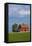 Red Barn in Spring Wheat Field, Washington, USA-Terry Eggers-Framed Stretched Canvas