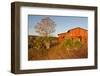 Red Barn in Texas Hill Country, USA-Larry Ditto-Framed Photographic Print