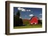 Red Barn in the Palouse Area, Whitman County, Washington, USA-Michel Hersen-Framed Photographic Print