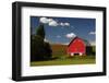 Red Barn in the Palouse Area, Whitman County, Washington, USA-Michel Hersen-Framed Photographic Print