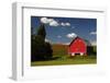 Red Barn in the Palouse Area, Whitman County, Washington, USA-Michel Hersen-Framed Photographic Print