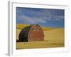 Red Barn in Wheat Field-Darrell Gulin-Framed Photographic Print