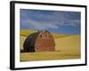 Red Barn in Wheat Field-Darrell Gulin-Framed Photographic Print