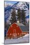 Red Barn in Winter-Darrell Gulin-Mounted Premium Photographic Print