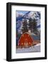 Red Barn in Winter-Darrell Gulin-Framed Photographic Print