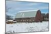 Red Barn in Winter-Dana Styber-Mounted Photographic Print