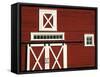 Red Barn, North Battleford, Saskatchewan, Canada-Walter Bibikow-Framed Stretched Canvas