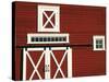 Red Barn, North Battleford, Saskatchewan, Canada-Walter Bibikow-Stretched Canvas