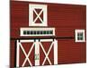 Red Barn, North Battleford, Saskatchewan, Canada-Walter Bibikow-Mounted Photographic Print