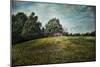 Red Barn on the Hill-Jai Johnson-Mounted Giclee Print