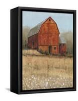 Red Barn View I-Tim O'toole-Framed Stretched Canvas