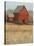 Red Barn View II-Tim O'toole-Stretched Canvas