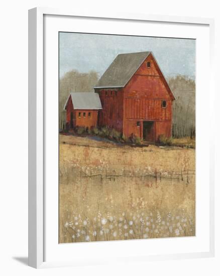 Red Barn View II-Tim O'toole-Framed Art Print