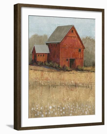 Red Barn View II-Tim O'toole-Framed Art Print