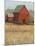 Red Barn View II-Tim O'toole-Mounted Art Print