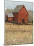 Red Barn View II-Tim O'toole-Mounted Art Print