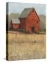 Red Barn View II-Tim O'toole-Stretched Canvas