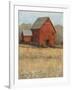 Red Barn View II-Tim O'toole-Framed Art Print