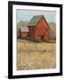 Red Barn View II-Tim O'toole-Framed Art Print