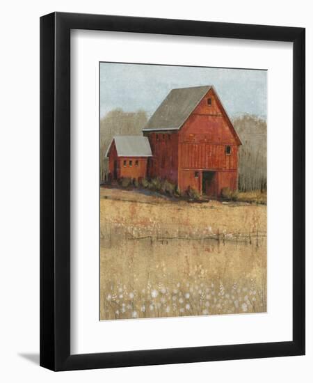 Red Barn View II-Tim O'toole-Framed Art Print