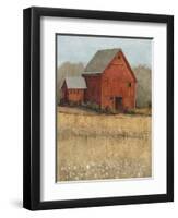 Red Barn View II-Tim O'toole-Framed Art Print