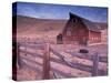 Red Barn, Wallowa County, Oregon, USA-Brent Bergherm-Stretched Canvas