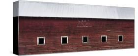 Red Barn with Metal Roof-Jason Savage-Stretched Canvas