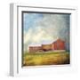 Red Barn-Dawne Polis-Framed Art Print