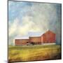 Red Barn-Dawne Polis-Mounted Art Print