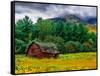 Red Barn-Steven Maxx-Framed Stretched Canvas