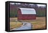 Red Barn-Lori Hutchison-Framed Stretched Canvas