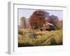 Red Barn-Bill Makinson-Framed Giclee Print