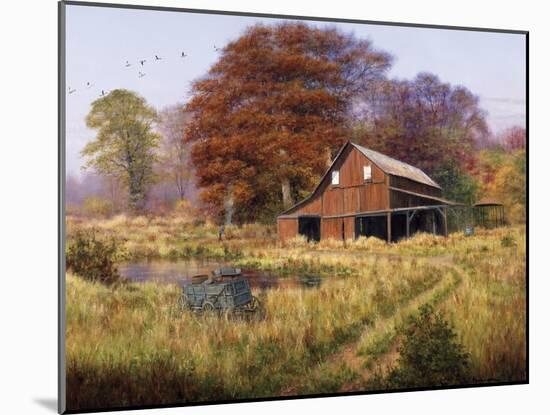 Red Barn-Bill Makinson-Mounted Giclee Print