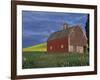 Red Barns and Canola Fields, Eastern Washington, USA-Darrell Gulin-Framed Photographic Print