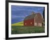 Red Barns and Canola Fields, Eastern Washington, USA-Darrell Gulin-Framed Photographic Print